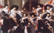 Banquet of the Officers of the Civic Guard of St Adrian Frans Hals